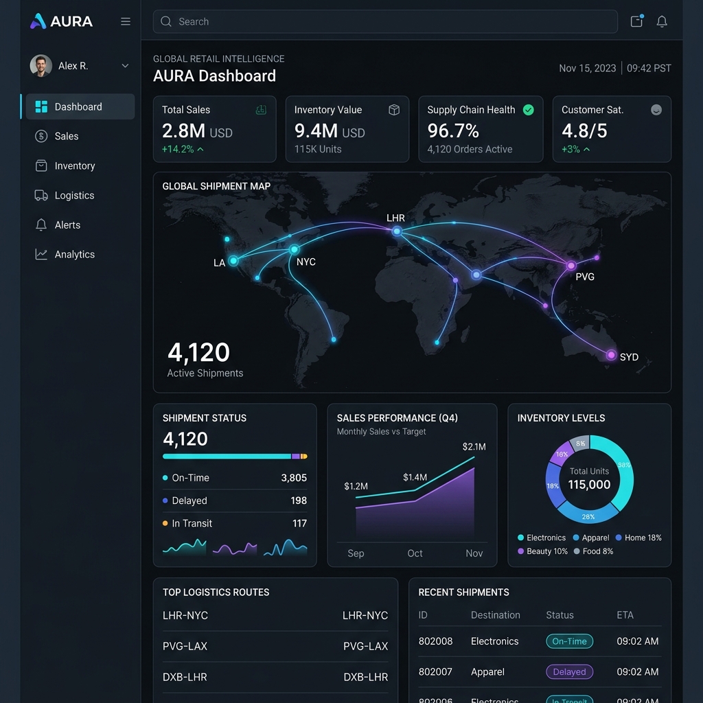 Retail BI Interface Preview